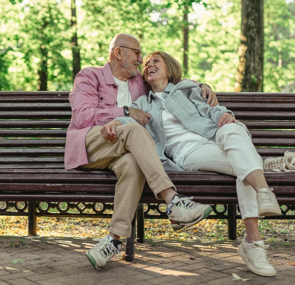 Elderly person reading blog articles